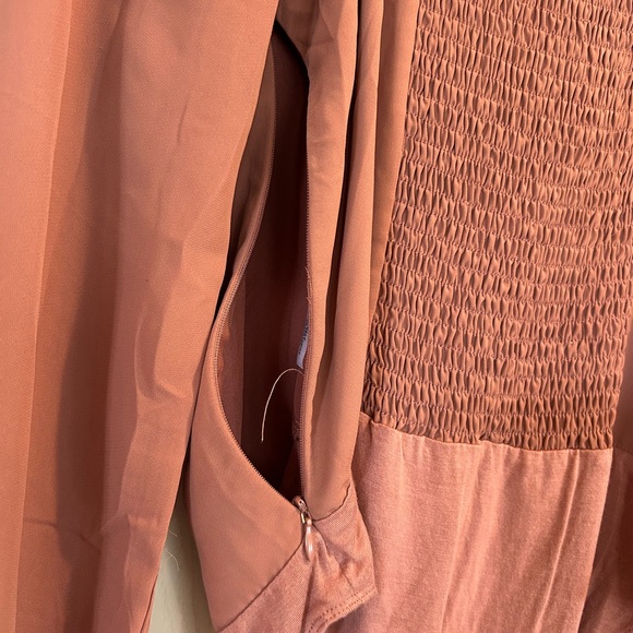 Women's Ruffled Rust Bodysuit - Picture 7 of 7